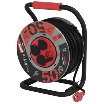 Emos Уличная удлинительная катушка P19223, 50 м, 4 розетки, 16 A, 230 V, IP44, резина/неопрен, H07RN-F, термозащита (P19223)
