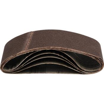 Yato Slīpēšanas lente YT-83223, 75x457 mm, P80, 5 gab., alumīnija oksīds, auduma pamatne, sintētiskā sveķu saite, metālam, kokam (YT-83223)