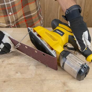 Powerplus Финишная шлифмашина POWX04010, 260W, 90mm x 187mm, 12000 /min - 24000 /min, 2mm, 3m, 89 дБ(A), картонная коробка (POWX04010)