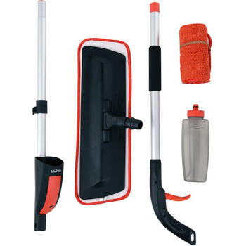 Lund grīdas mops ar smidzinātāju 67160, 118 cm, 350 ml, 410x130 mm, mikrošķiedra, rotējoša galva, salokāms (67160)