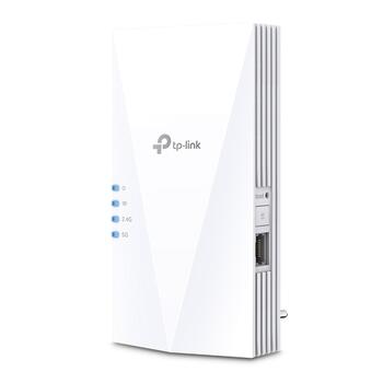 TP-Link RE500X AX1500 Wi-Fi 6 diapazona paplašinātājs 2.4 GHz 300 Mbps 5 GHz 1200 Mbps 1× Gigabit Ethernet Balta (RE500X)