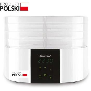 Zelmer Augļu žāvētājs ZFD2020 Maxi 72505712P, 520W, 5 paplātēm, temperatūras regulators, neslīdošas kājiņas (72505712P)