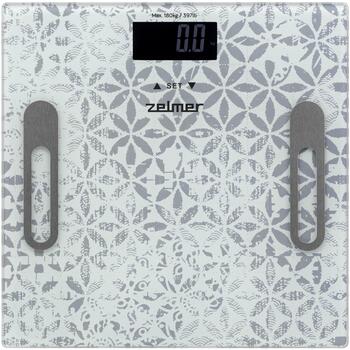 Zelmer ZBS1012 анализатор тела 60705633P, 180кг, 100г точность, 10 пользовательской памяти, автоотключение, ЖК-дисплей (60705633P)