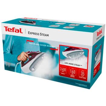 Tefal Паровой утюг FV2835E0, 2830W, 270ml, 30g/min, система против накипи (FV2835E0)