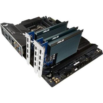 Asus Видеокарта GT 730 90YV0H20-M0NA00, 2 ГБ, GDDR5, 4 HDMI, PCIe 2.0, 5010 МГц, 902 МГц, пассивное охлаждение (90YV0H20-M0NA00)