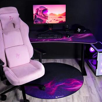 Arozzi Zona круглый коврик для пола AZ-ZONA-PAD-GALAXY, 121см, 3мм, микрофибра, нескользящий, для офиса (AZ-ZONA-PAD-GALAXY)