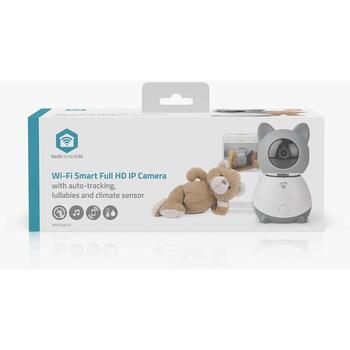 Nedis Видеоняня WIFICI30CGY, Full HD 1080p, 2 Мп, 105°, 10м, Wi-Fi, microSD, 5В DC, 1А, 5Вт (WIFICI30CGY)