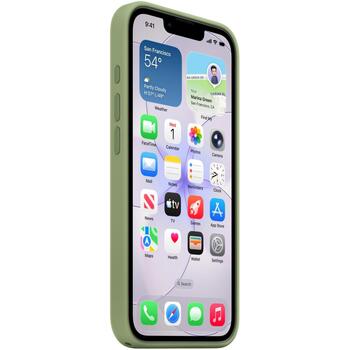 Apple Мобильный телефон Кейс MHWF4ZM/A, Силикон, Светлый мох, 45% переработанный силикон, Совместимость с MagSafe (MHWF4ZM/A)
