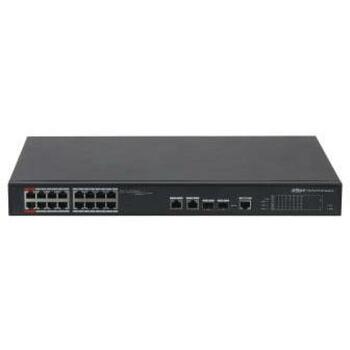 Dahua PFS4218-16ET-240-V3 коммутатор 16 RJ-45 портов, 1000M, PoE, 240W, 8.8 Gbit/c, 4000 MAC адресов (PFS4218-16ET-240-V3)