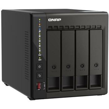 Qnap glabāšanas tornis TS-453E-8G, 8GB RAM, 4 disku vietas, 2.5GbE, 2 HDMI, 2 M.2, 4 SATA, 90W adapteris (TS-453E-8G)