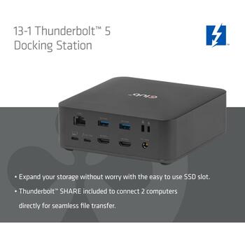 Club3D док-станция CSV-2562, 180W, 2x HDMI 8K60Hz, 3x USB 2.0, 3x USB 3.2, 1x Thunderbolt 5, 120Gbit/s (CSV-2562)
