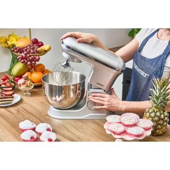 Zelmer ZKR1360 стационарный миксер, 70305818P, 1200 Вт, 4.5/5 л, 6 скоростей, планетарная система, SMART MIX (70305818P)