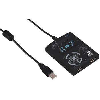 Hama Игровой аксессуар 00054478, 2x USB Type-A, 1x USB Type-A, 81 уровня скорости, 9 настроек чувствительности, 11 профилей (00054478)