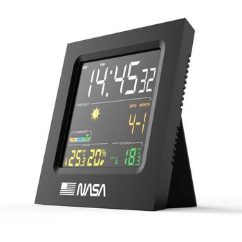 Nasa Метеостанция WS300, 225g, 117x118x58mm, 12/24ч, DD/MM, будильник, беспроводной датчик 10м, функция отложенного будильника (WS300)