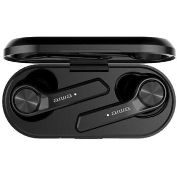 Aiwa Беспроводные наушники ESP-350BK, 460mAh, 80mAh, 12ч, 10м, 2x6W RMS, 50Гц-20кГц, Bluetooth V5.0 (ESP-350BK)