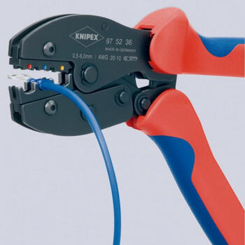 Presēšanas knaibles 0,5-6mm² 975236 KNIPEX (97 52 36)