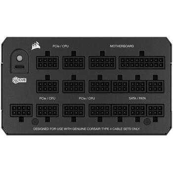 Corsair HX1200i (2025), PC power supply black, 2x 12V-2x6-PCIe, 5x PCIe, cable management, 1200 watts (CP-9020307-EU)