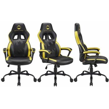 Subsonic Original Gaming Chair Batman SA5642-B1, 13.8kg, 48cm, 51cm, 119-129cm, 120kg, 2D подлокотники, экокожа, функция качания (SA5642-B1)