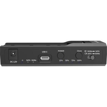 Sandberg USB 3.2 клонер и док 136-49, 10 Гбит/с, 2x, M.2, NVMe, SATA, USB 3.2 Gen 2, черный (136-49)