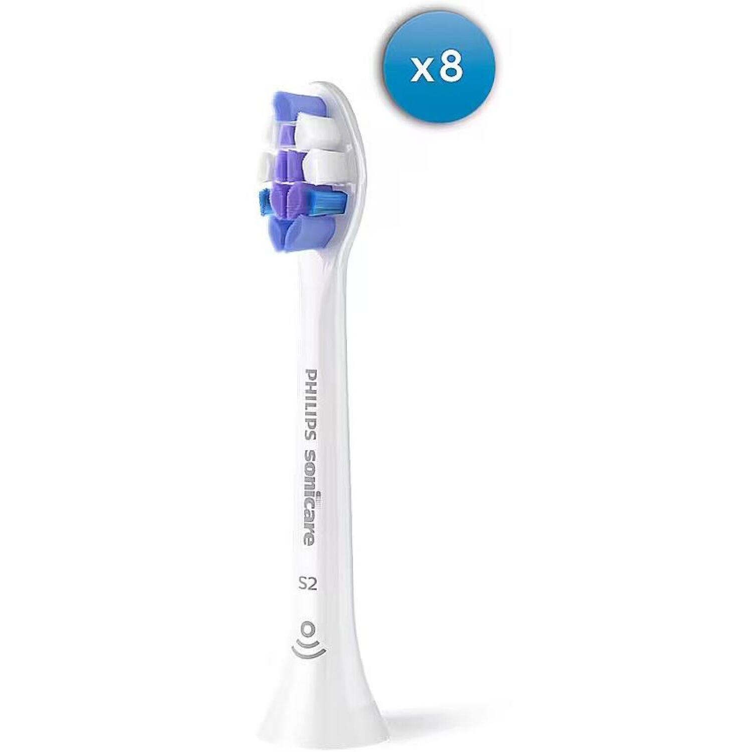 Philips zobu birstes galviņas HX6058/87, 8 gab., balta, īpaši mīksta, uzklikšķināma, Philips Sonicare sērija (HX6058/87)