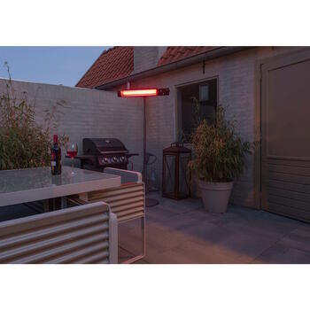 Eurom Golden 2500 Shadow инфракрасный уличный обогреватель для террасы 2500W IP65 пульт управления до 25m2 чёрный (334449)