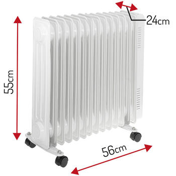 Eļļas sildītājs AD 7818, 2500W, balts; AD 7818 ADLER (AD 7818)