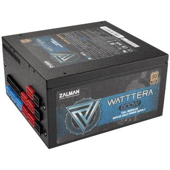 Zalman Barošanas bloks WATTTERA ZM800-EBTII, 800 W, 100-240 V, 91%, 1 ventilators, 80 PLUS Gold (ZM800-EBTII)