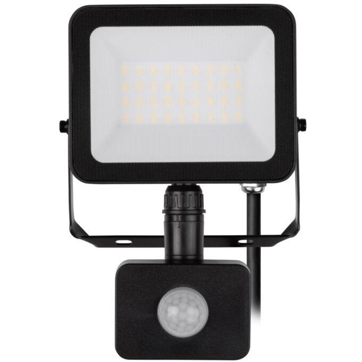G-Tech VILMAR прожектор с датчиком движения GT-VILM30W-PIR-64, LED, 30W, 3000lm, 6400K, AC220-240V, IP65, 120°, 10m, черный (GT-VILM30W-PIR-64)