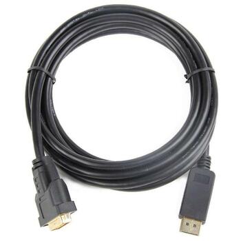 Gembird adapteris DisplayPort uz DVI CC-DPM-DVIM-3M, garums 3 m, savienotājs 1: DisplayPort, savienotājs 2: DVI (CC-DPM-DVIM-3M)