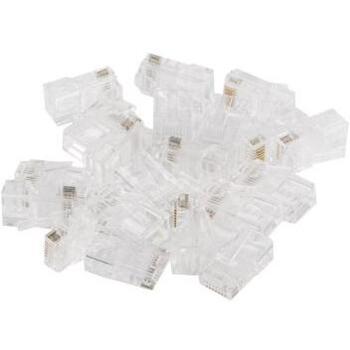 Lanberg RJ45 CAT.6 UTP разъем 8P8C PLU-6000EZ, 100 шт., проходной, UTP, RJ-45, прозрачный (PLU-6000EZ)