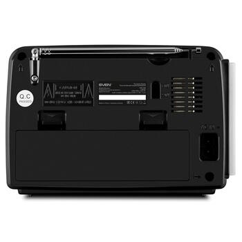 Портативная колонка SRP-535 с радио FM/AM/SW поддержкой USB/microSD фонариком и мощностью 3 W Чёрный SV-017187 SVEN (SV-017187)