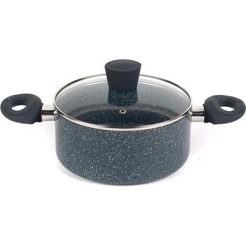 Russell Hobbs akmens katliņš RH00848EU, 20cm, zils marmors, alumīnijs, 9cm, ar vāku, indukcijai piemērots (RH00848EU)