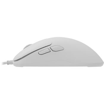 White Shark GRAPHENE-W GM-5014, vadu spēļu pele, 6 pogas, 6200 DPI, 1000 Hz, USB, 1,5 m, balta (GRAPHENE-W)