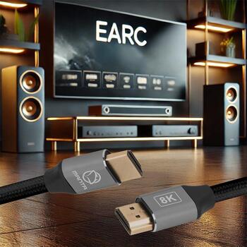 Manta HDMI кабель HDMI-3MC, 3м, HDMI 2.1, 8K @ 60Hz, 4K @ 120Hz, 48бит, eARC, золотые разъемы, алюминиевый корпус (HDMI-3MC)