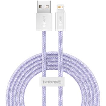 Baseus Динамический кабель USB на Lightning, CALD000505, 2м, 2.4A, 480Mbps, ABS, высокоплотное плетение (CALD000505)