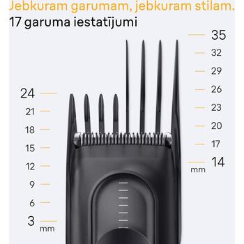 Braun машинка для стрижки волос HC5530 Series 5, беспроводная, 17 ступеней длины, 3-35 мм, 50 мин, NiMH аккумулятор (HC5530)