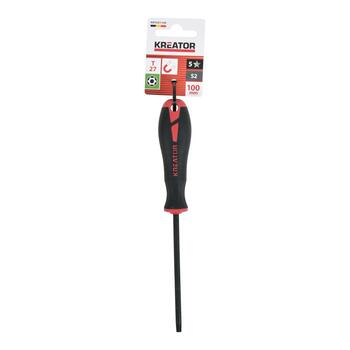 Kreator Skrūvgriezis Torx KRTH21109, 100mm, T27, S2 tērauds, magnētisks uzgalis, pretizslīdēšanas rokturis (KRTH21109)