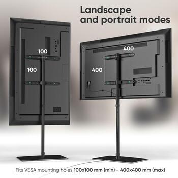 Onkron televizora statīvs TS5065-B, 30-60 collu, maksimālā slodze 41 kg, VESA 100x100-400x400 mm, melns (TS5065-B)