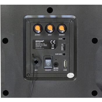 Prime3 Беспроводная колонка APS21, 1600 W P.M.P.O., 1800 mAh аккумулятор, 6 ч работы от аккумулятора, FM радио, Bluetooth, USB (APS21)