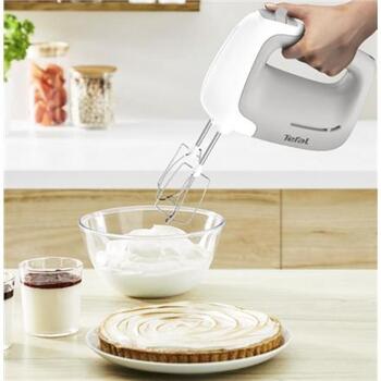 Tefal Ручной миксер HT450B38, 450 Вт, 5 скоростей, Турбо режим, Белый (HT450B38)