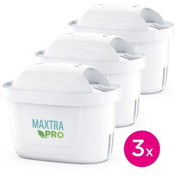 Brita MAXTRA PRO ūdens filtra kārtridžs MAXTRA3, 3 gab., 50% bioplastmasa, pārstrādājams, saderīgs ar BRITA krūzēm (MAXTRA3)