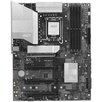Msi Материнская плата PRO B860-P, LGA 1851, DDR5 8800+ MT/s, 4 DIMM, 3 M.2, 5G LAN, Thunderbolt 4, 7.1 аудио (PRO B860-P)