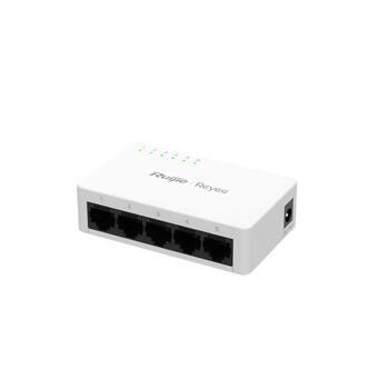 Ruijie RG-ES05G-L 5-портовый гигабитный коммутатор, 10/100/1000 Мбит/с, 10 Гбит/с, 4кВ, 5В/600мА, белый (RG-ES05G-L)