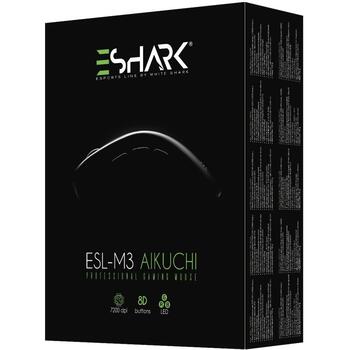 White Shark Premium Line Aikuchi AIKUCHI, 7200 DPI, 1000Hz, 8 кнопок, 1,8м USB, RGB подсветка, Тефлон (AIKUCHI)