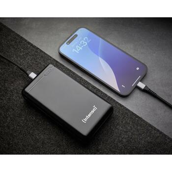 Intenso Power Bank XS20000 20000 мАч, Li-Polymer, 3.1 A, 1x USB-A, 1x USB-C, черный (7313550)