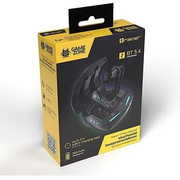 Tracer GameZone T7 Pro TWS BT TRASLU47482, In-Ear, 32Ω, 109dB, 20-20000Hz, BT 5.4, 10m, 300mAh, 5h, mikrofons, skārienvadība (TRASLU47482)