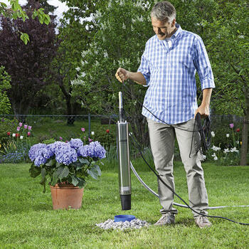 Karcher BP 4 Deep Well 1.645-421.0, 230V, 50Hz, 700W, 4.3bar, 43m, 4600l/h, 12m, 35°C, G1, 15m, nerūsējošais tērauds, pretvārsts (1.645-421.0)
