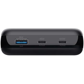 Trust Power Bank 25240 100 Вт, 5 А, 2 USB Type-C, 1 USB Type-A, Quick Charge 3.0, черный (25240)