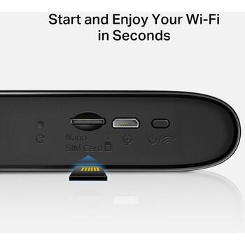 Mercusys мобильный маршрутизатор MT110, 4G LTE, 150 Мбит/с загрузка, 50 Мбит/с выгрузка, 2200 мАч, 10 часов работы, 10 устройств (MT110)