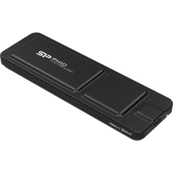 Silicon Power Портативный SSD PX10 SP020TBPSDPX10CK, 2TB, USB 3.2 Gen 2, 1050MB/s, USB-C, черный (SP020TBPSDPX10CK)